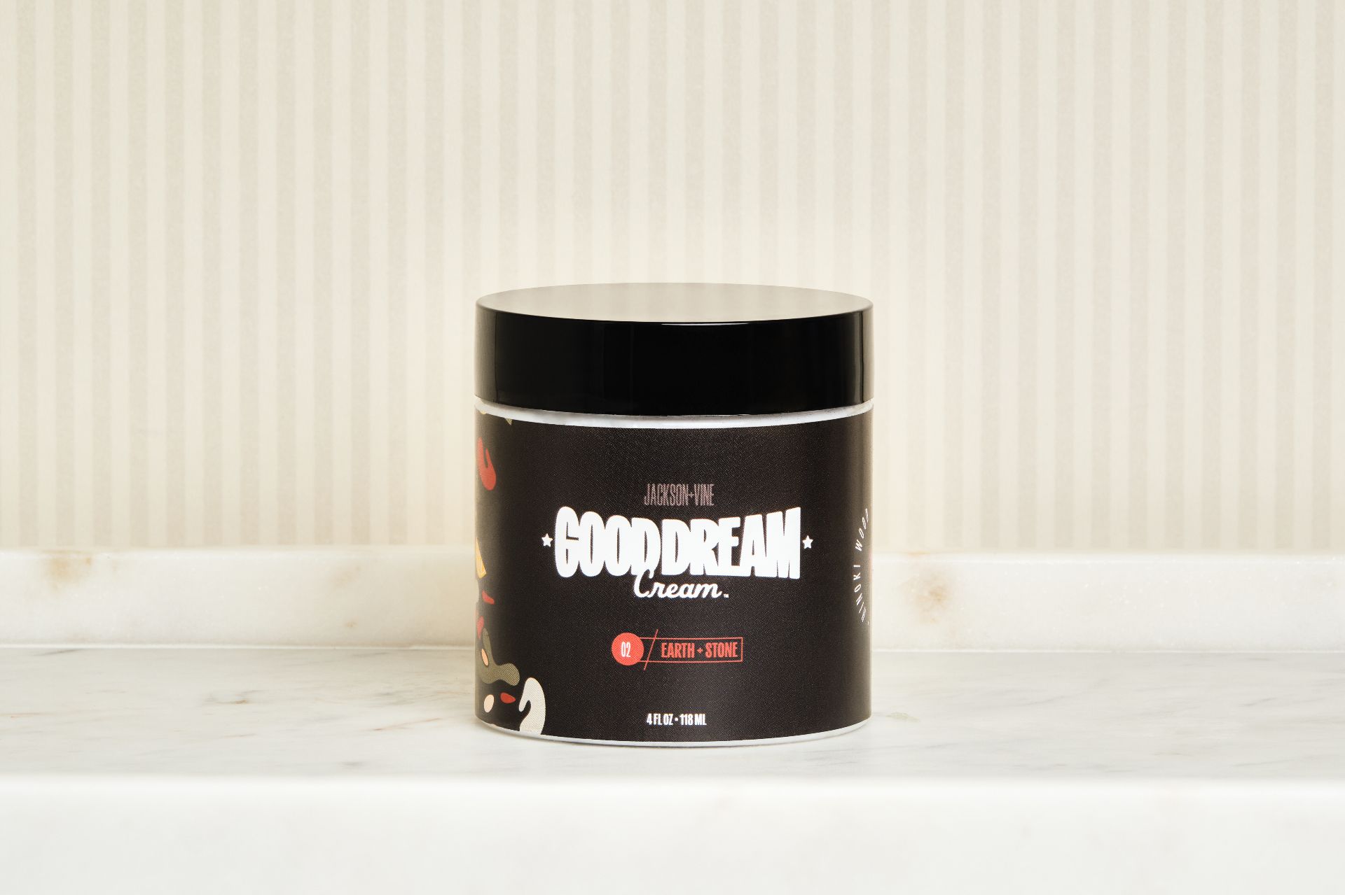Good Dream Cream™ Earth + Stone jar on marble